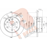 78RBD20191 R BRAKE Гальмівний диск