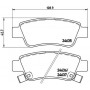 P 28 046 BREMBO Комплект гальмівних колодок дисковий гальм
