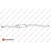 E12806F EUROREPAR Середній глушник вихлопних газів