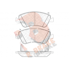 RB1869 R BRAKE Комплект гальмівних колодок дисковий гальм
