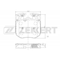 BS-1531 ZEKKERT КомплеК т гальмівних колодок, дискове гальмо