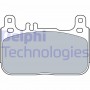 LP3512 DELPHI Комплект гальмівних колодок дисковий гальм