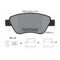 2370503 TEXTAR TEXTAR FIAT Гальмівна колодка передн.Doblo 1.3D,Idea 04-