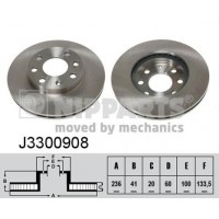 J3300908 NIPPARTS Гальмівний диск