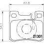 8DB 355 007-671 HELLA Комплект гальмівних колодок дисковий гальм