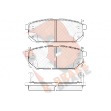 RB1720 R BRAKE Комплект гальмівних колодок дисковий гальм