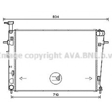 HY2387 AVA QUALITY COOLING Радіатор охолодження двигуна