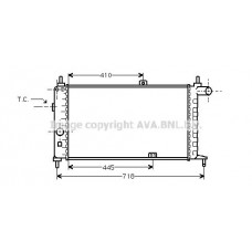 OL2066 AVA QUALITY COOLING Радіатор охолодження двигуна