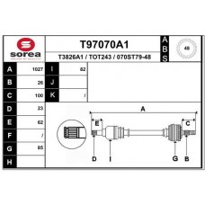 T97070A1 EAI Привідний вал