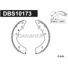 DBS10173 DANAHER Комплект гальмівних колодок