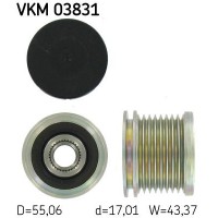 VKM 03831 SKF Механізм вільного ходу генератора