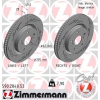 590.2840.53 ZIMMERMANN Гальмівний диск