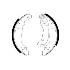 0 986 487 250 BOSCH Комплект гальмівних колодок