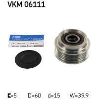 VKM 06111 SKF Механізм вільного ходу генератора