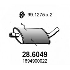 28.6049 ASSO Середній глушник вихлопних газів