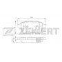 BS-2819 ZEKKERT Комплект гальмівних колодок дисковий гальм