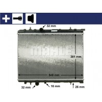 CR 524 000S MAHLE Радіатор охолодження двигуна