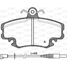 BPA0141.32 OPEN PARTS Комплект гальмівних колодок дисковий гальм