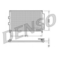 DCN40003 DENSO Конденсатор кондиціонера