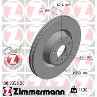 100.3359.20 ZIMMERMANN Гальмівний диск