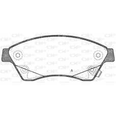 BPA1431.12 OPEN PARTS Комплект гальмівних колодок дисковий гальм