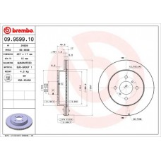 09.9599.10 BREMBO Гальмівний диск