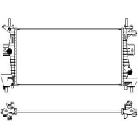3161-8516 SAKURA Automotive Радіатор охолодження двигуна