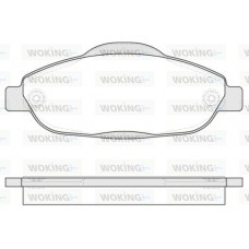 P12233.00 WOKING Комплект гальмівних колодок дисковий гальм