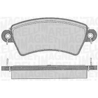 363916060537 MAGNETI MARELLI КомплеК т гальмівних колодок, дискове гальмо