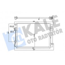 358030 KALE OTO RADYATÖR Конденсатор кондиціонера