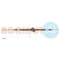 030226 ADRIAUTO VAG Трос ручн гальм. (задн. лев. )VAG 80/90 87-91(диск. мех-м)