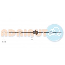 030226 ADRIAUTO VAG Трос ручн гальм. (задн. лев. )VAG 80/90 87-91(диск. мех-м)