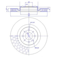 142.1441 CAR Гальмівний диск