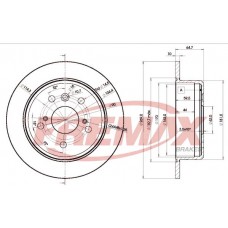 BD-2443 FREMAX Гальмівний диск