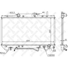 10-25154-SX STELLOX Радіатор охолодження двигуна