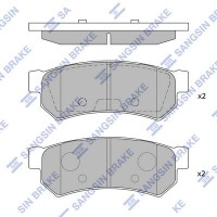 SP1257 Hi-Q КомплеК т гальмівних колодок, дискове гальмо