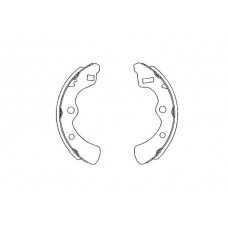 KBS-2904 KAVO PARTS Комплект гальмівних колодок