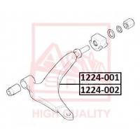 1224-002 ASVA Ричаг незалежної підвіски колеса, подвеска колеса