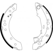 8DB 355 002-601 HELLA PAGID Комплект гальмівних колодок