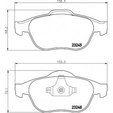 MDB2600 MINTEX Комплект гальмівних колодок дисковий гальм