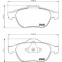 8DB 355 009-111 HELLA Комплект гальмівних колодок дисковий гальм