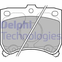 LP620 DELPHI Комплект гальмівних колодок дисковий гальм