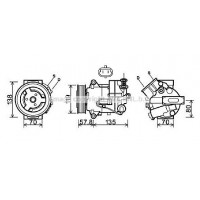 OLK496 AVA QUALITY COOLING Компресор кондиціонера