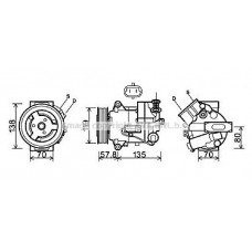 OLK496 AVA QUALITY COOLING Компресор кондиціонера