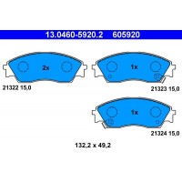 13.0460-5920.2 ATE Комплект гальмівних колодок дисковий гальм