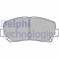 LP2481 DELPHI Комплект гальмівних колодок дисковий гальм