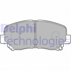 LP2481 DELPHI Комплект гальмівних колодок дисковий гальм