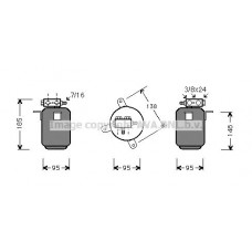 BWD028 AVA QUALITY COOLING Осушувач кондиціонера