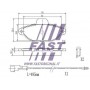 FT29051 FAST Комплект гальмівних колодок дисковий гальм