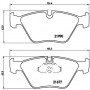 P 06 065 BREMBO Комплект гальмівних колодок дисковий гальм